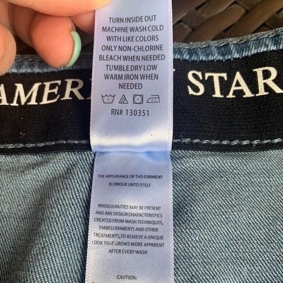 American Star Denim Shorts Size 16 - Picture 5 of 5